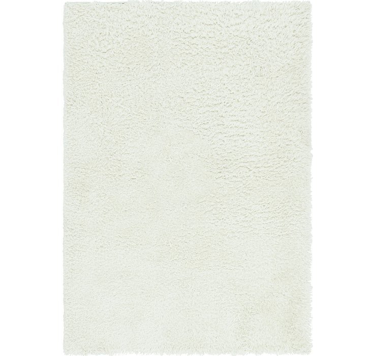 5' 3 x 7' 6 Solid Shag Rug