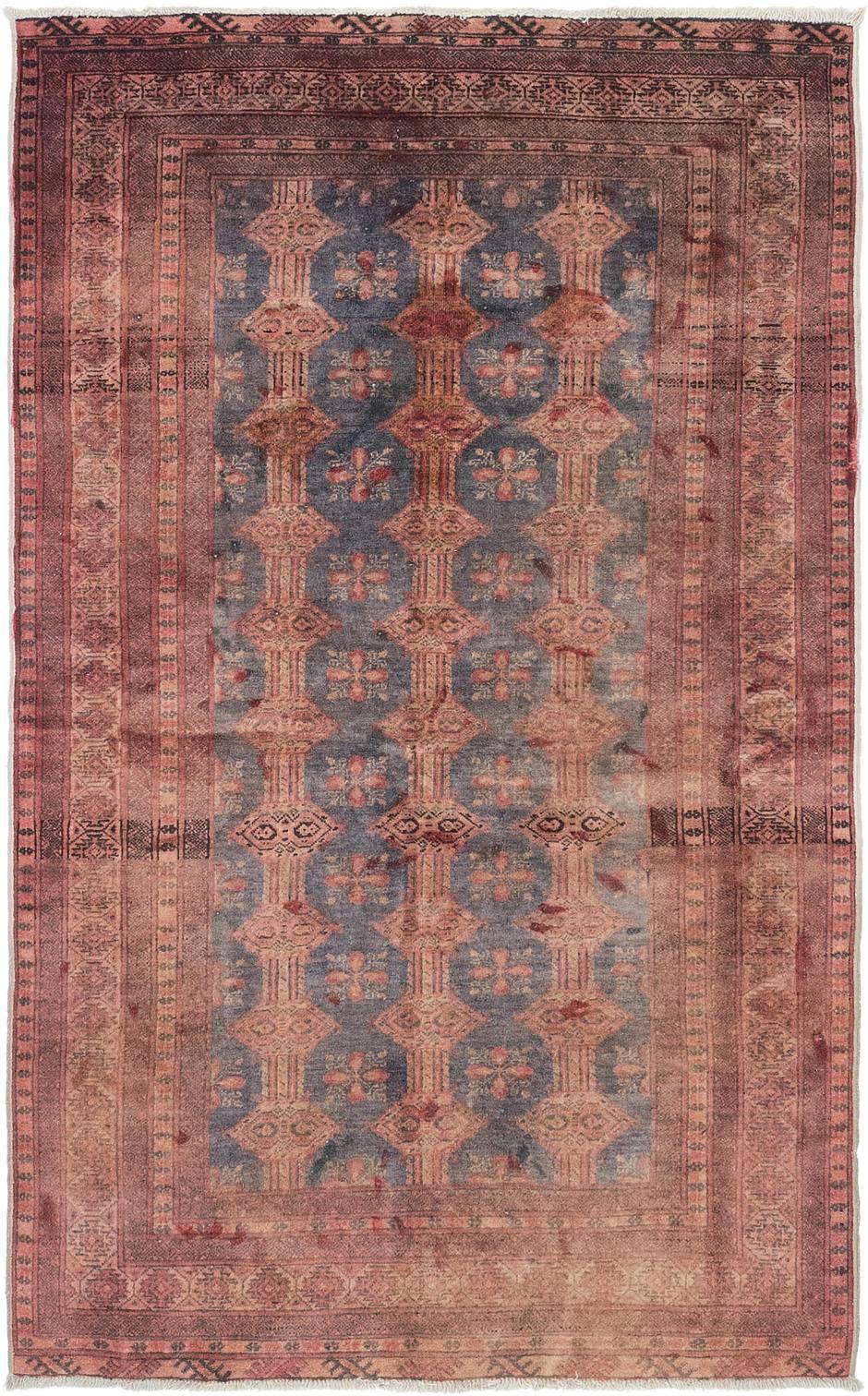 Burgundy Unique Loom 3 10 X 6 2 Bokhara Oriental Rug Main Unique Loom 3 10 X 6 2 Bokhara Oriental Rug Photo