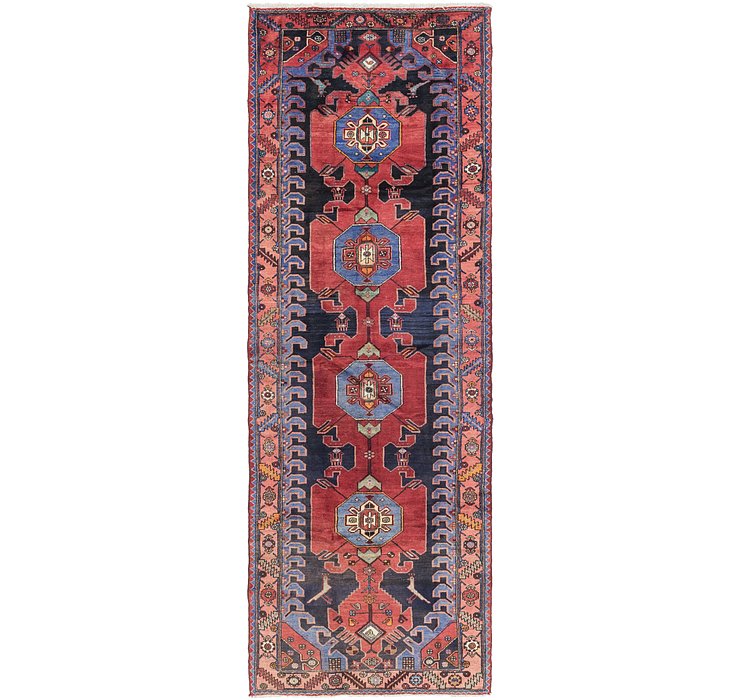 4' 3 x 12' 6 Hamedan Persian Runner ...