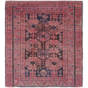 5' x 5' 6 Shiraz Persian Square Rug
