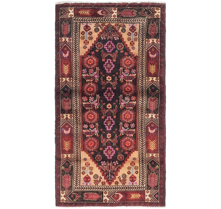 3' x 5' 10 Balouch Persian Rug