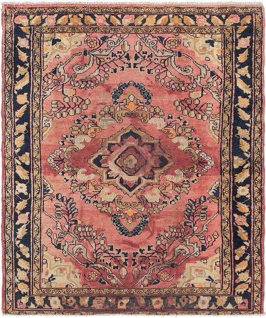 Red 4 9 X 5 10 Hamedan Persian Square Rug Rugs Erugs Main Image Of Rug