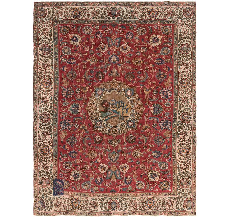 9' 5 x 12' 3 Tabriz Persian Rug
