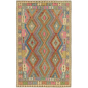 6' 2 x 9' 10 Kilim Maymana Rug