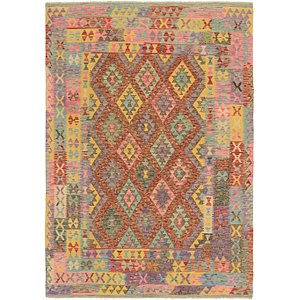 Unique Loom 5' 6 x 8' Kilim Maymana Rug