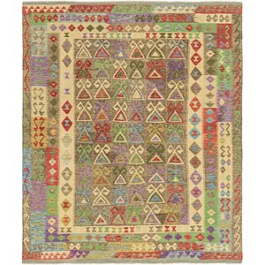 Unique Loom 8' x 9' 5 Kilim Maymana Rug