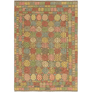 8' x 11' 8 Kilim Maymana Rug