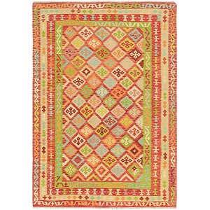 Unique Loom 6' 8 x 9' 5 Kilim Maymana Rug