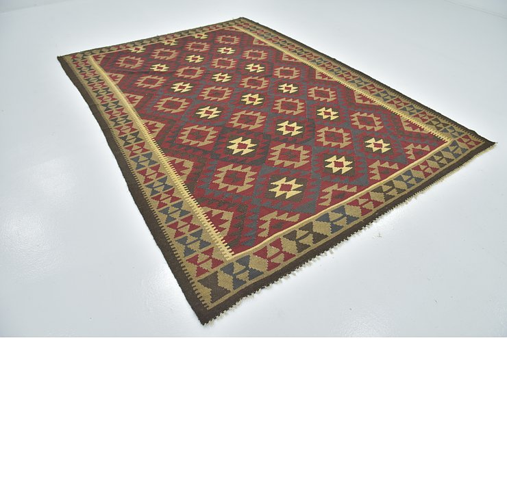 6' 8 x 9' 9 Kilim Maymana Rug