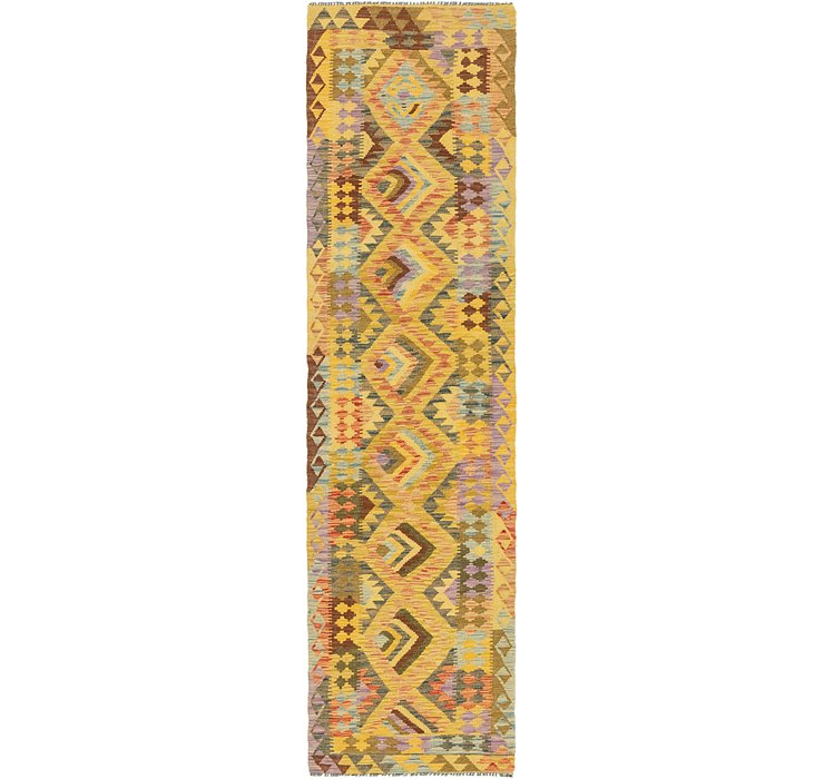 2' 7 x 9' 10 Kilim Maymana Runner Rug