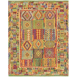 Unique Loom 7' 2 x 8' 10 Kilim Maymana Rug