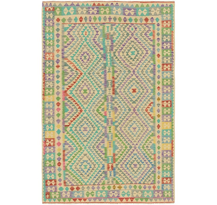 6' x 9' 5 Kilim Maymana Rug