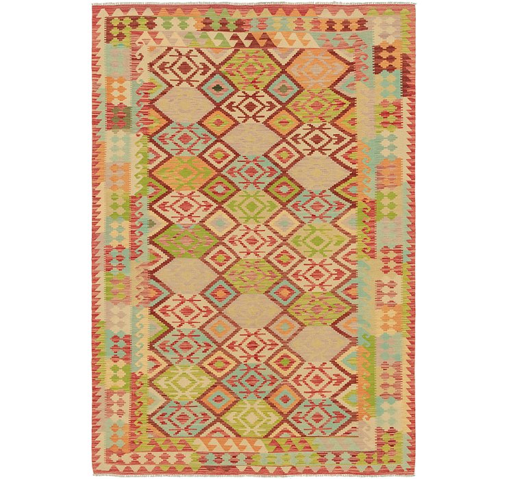 6' 7 x 9' 10 Kilim Maymana Rug