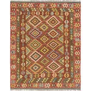 5' 2 x 6' 4 Kilim Maymana Square Rug