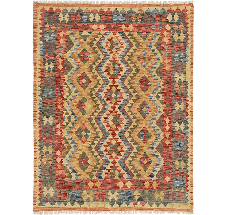 4' 10 x 6' 4 Kilim Maymana Rug