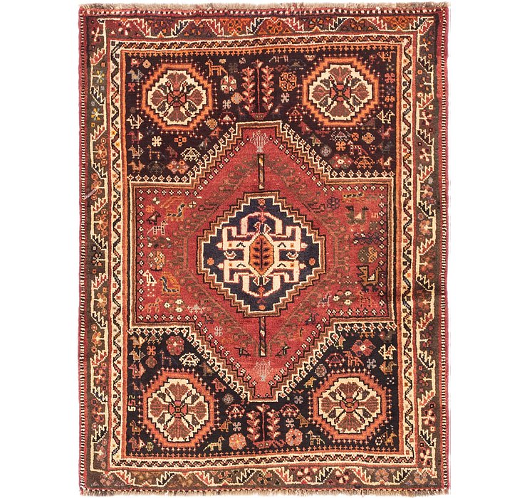 4' x 5' 4 Ghashghaei Persian Rug