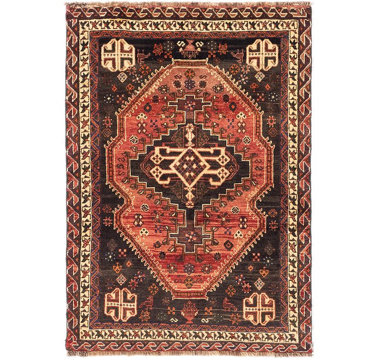 3' 9 x 5' 7 Ghashghaei Persian Rug