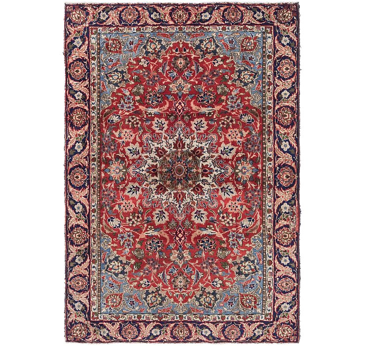 4' 6 x 6' 5 Mashad Persian Rug