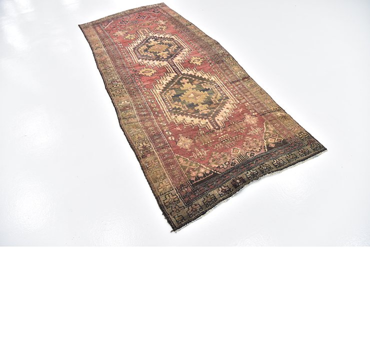 3' 9 x 9' Hamedan Persian Runner ...