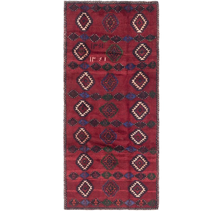 3' 10 x 8' 7 Balouch Persian Runner ...