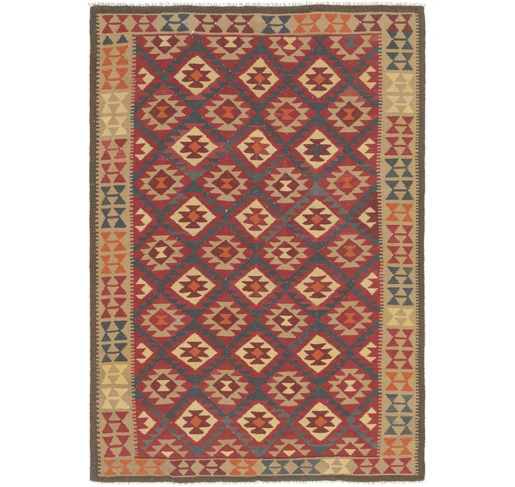 6' 9 x 9' 9 Kilim Maymana Rug