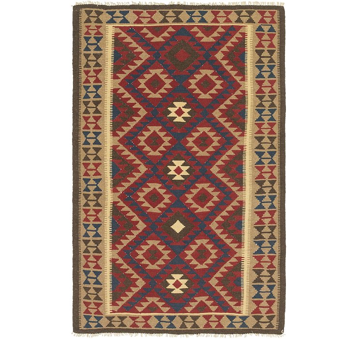 5' 2 x 8' 2 Kilim Maymana Rug