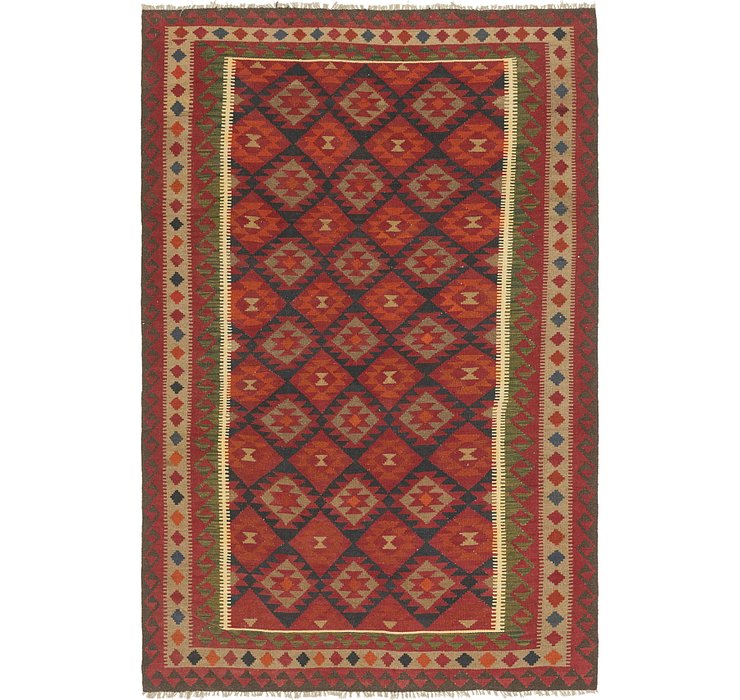 6' 7 x 9' 10 Kilim Maymana Rug