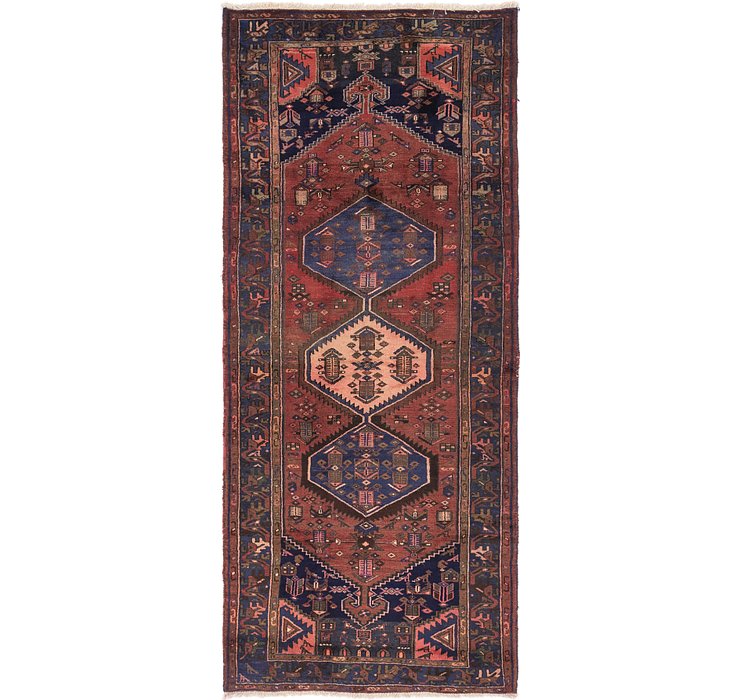 4' 5 x 10' 7 Zanjan Persian Runner Rug