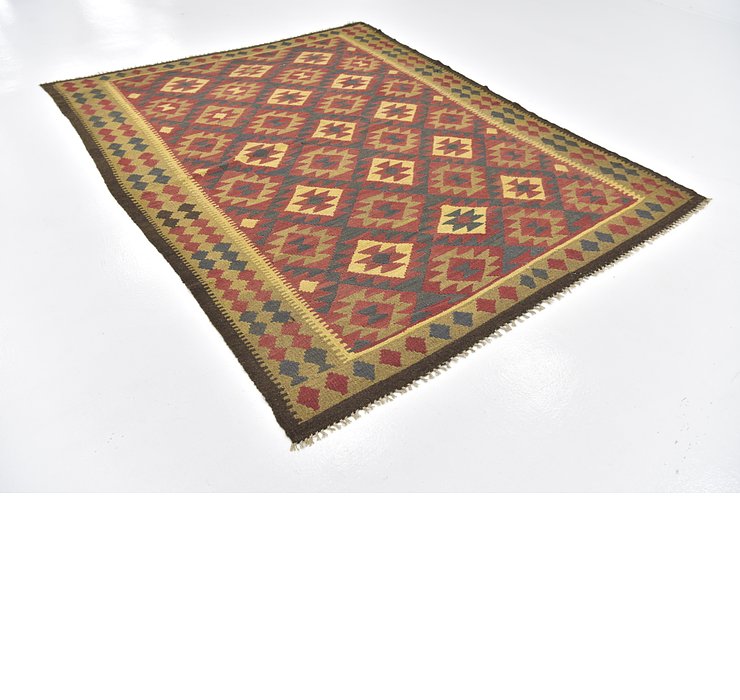 6' 3 x 8' Kilim Maymana Rug