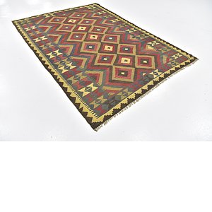 Unique Loom 5' 5 x 7' 9 Kilim Maymana Rug