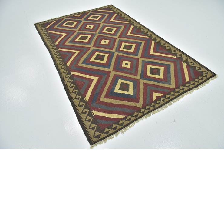 5' 2 x 8' 2 Kilim Maymana Rug