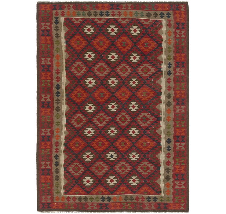7' x 9' 10 Kilim Maymana Rug