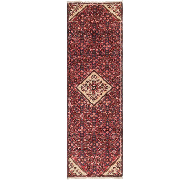 HandKnotted 2' 10 x 9' 4 Hossainabad Persian Run...