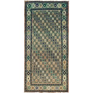 5' x 9' 8 Ghashghaei Persian Runn...