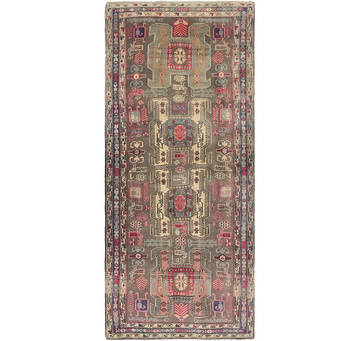 4' 4 x 10' Ardabil Persian Runner ...