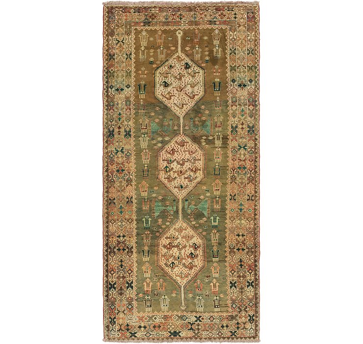 4' 3 x 9' 6 Yalameh Persian Runner ...
