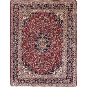 10' x 13' 2 Kashan Persian Rug