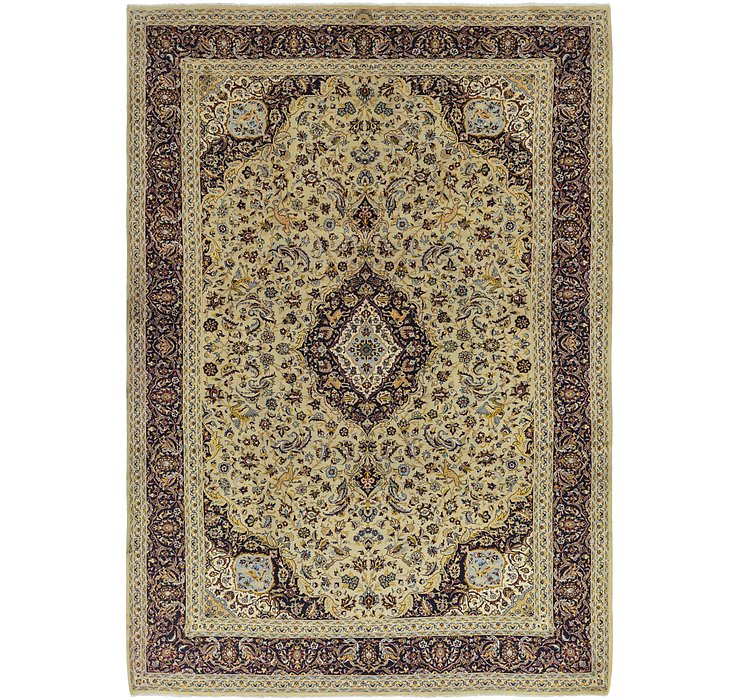 9' 8 x 13' 9 Kashan Persian Rug