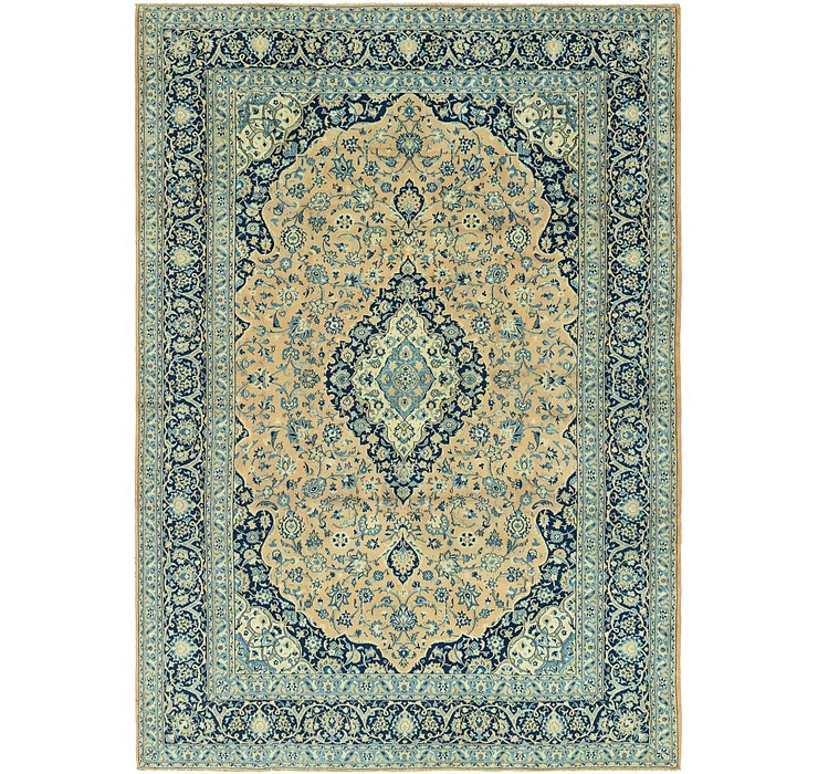 9' 6 x 13' 9 Kashan Persian Rug