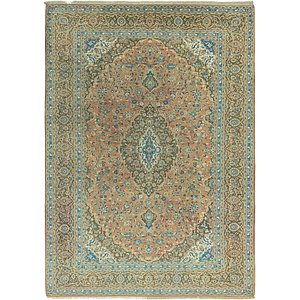 9' 10 x 13' 8 Kashan Persian Rug