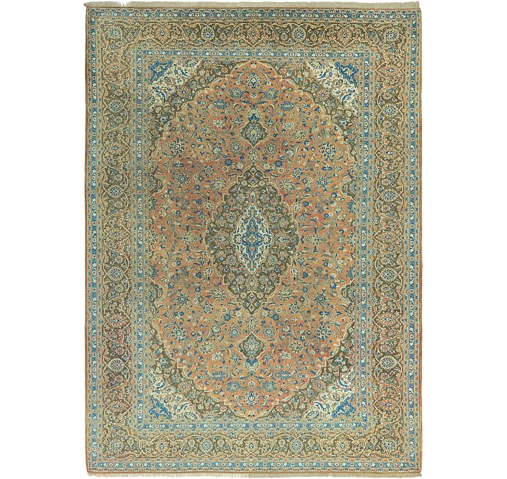 9' 10 x 13' 8 Kashan Persian Rug