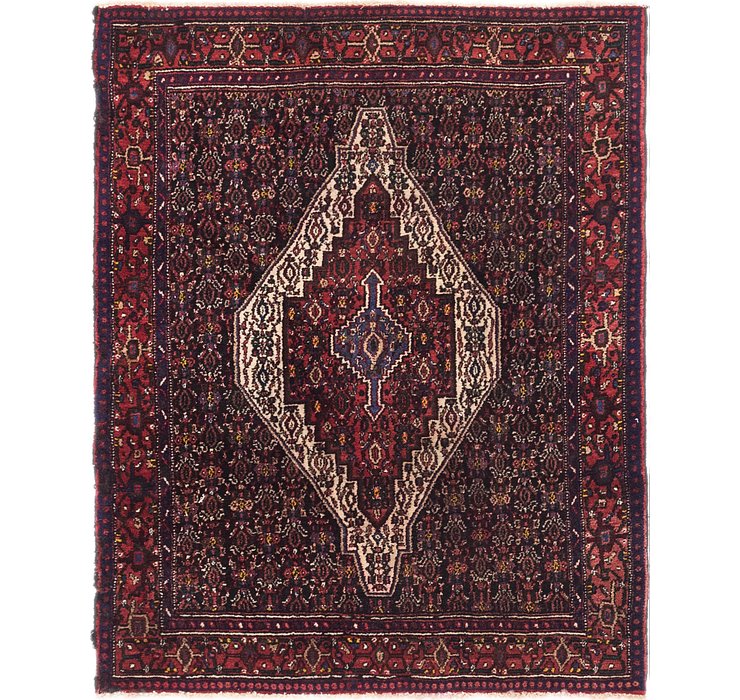 4' 5 x 5' 4 Senneh Persian Square Rug