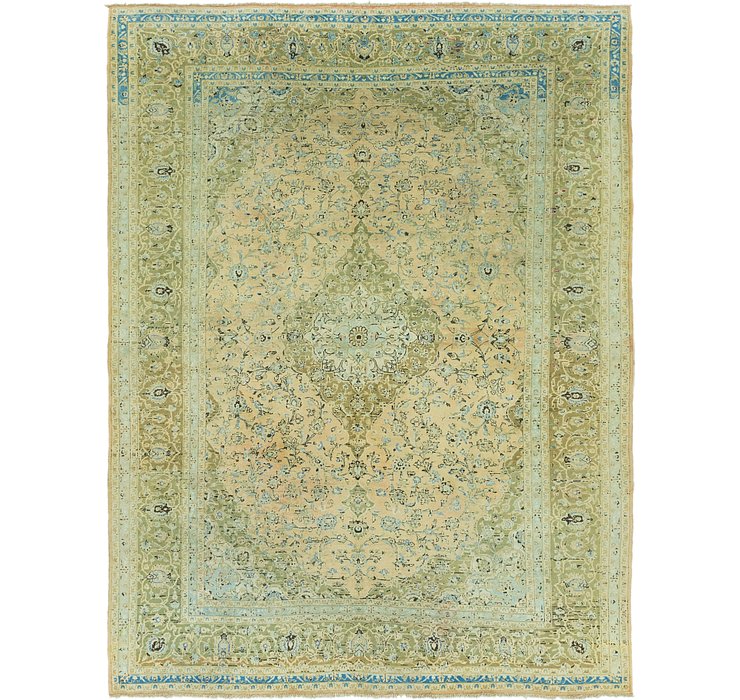 9' 10 x 13' 2 Kashan Persian Rug