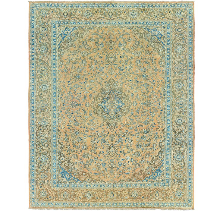 9' 8 x 12' 2 Kashan Persian Rug