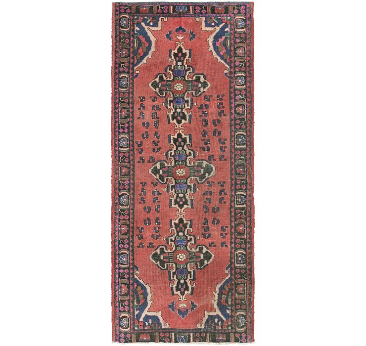 3' 10 x 9' 9 Ferdos Persian Runner Rug