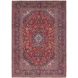 7' 2 x 10' Kashan Persian Rug
