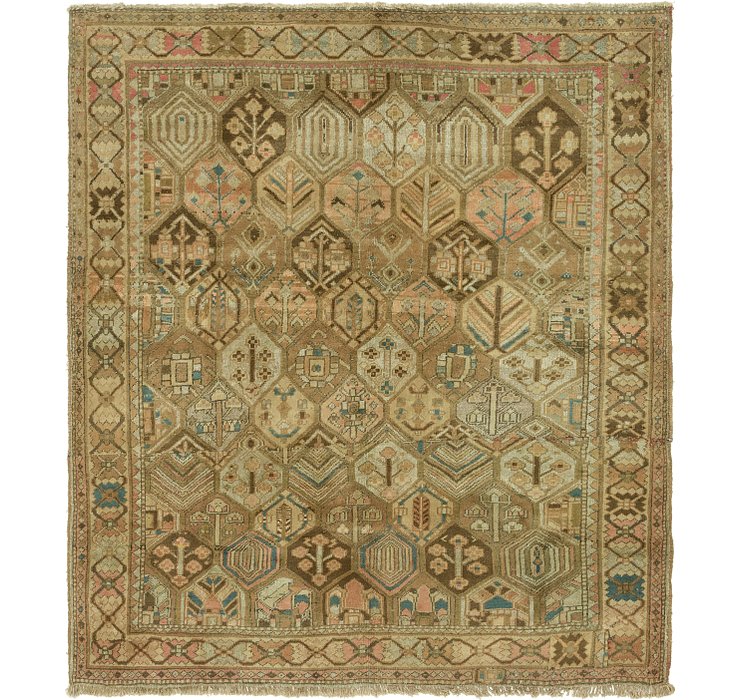 7' x 7' 10 Bakhtiar Persian Square...