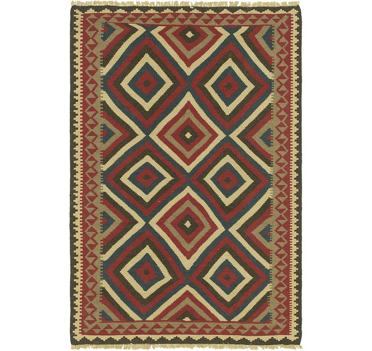 5' 5 x 8' 2 Kilim Maymana Rug