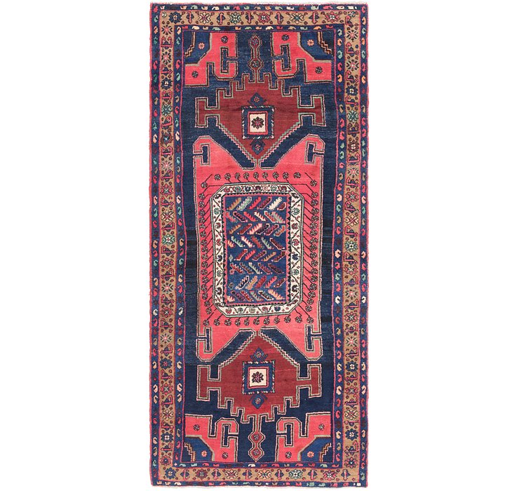 4' 2 x 9' 5 Zanjan Persian Runner Rug