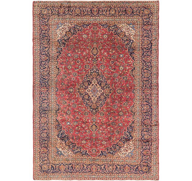 9' 6 x 13' 7 Kashan Persian Rug